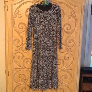 Express Print Dress Black & White